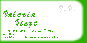 valeria viszt business card